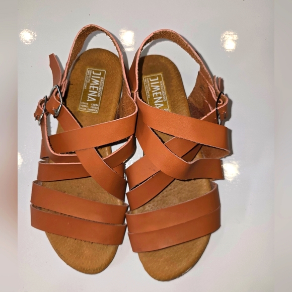 Exclusivas JIMENA Shoes - JIMENA Exclusivas 100% Yucatecas Sandals Size 7 Coral color